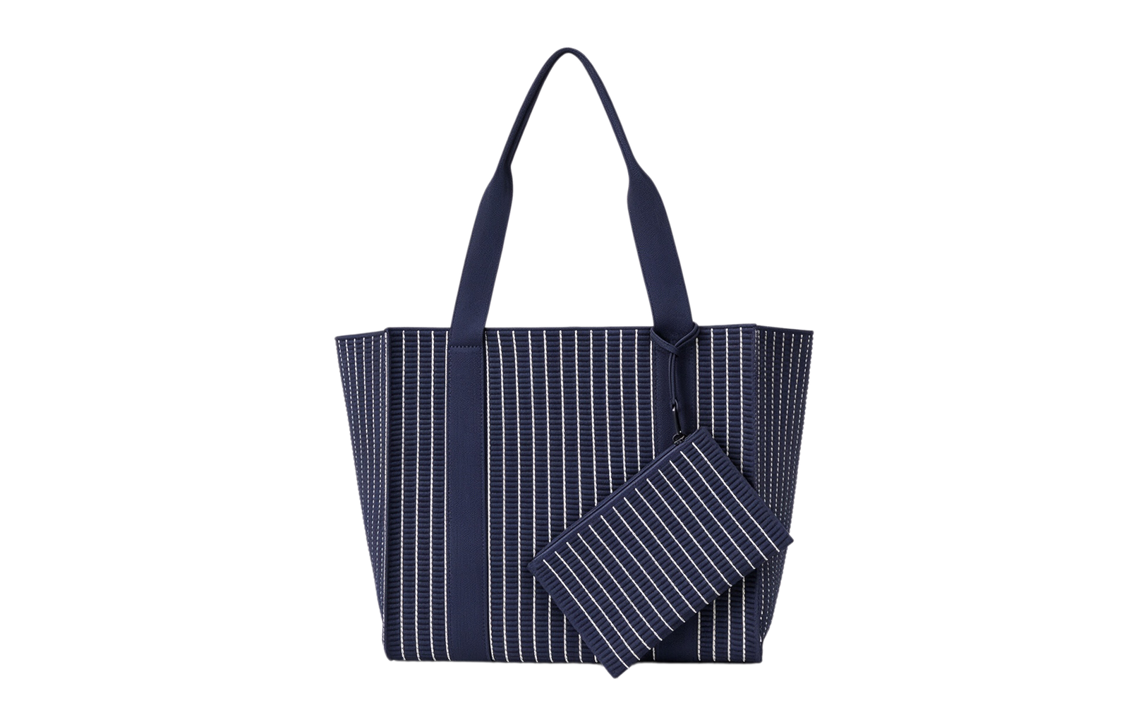 The_navy and striped Flyknit tote bag